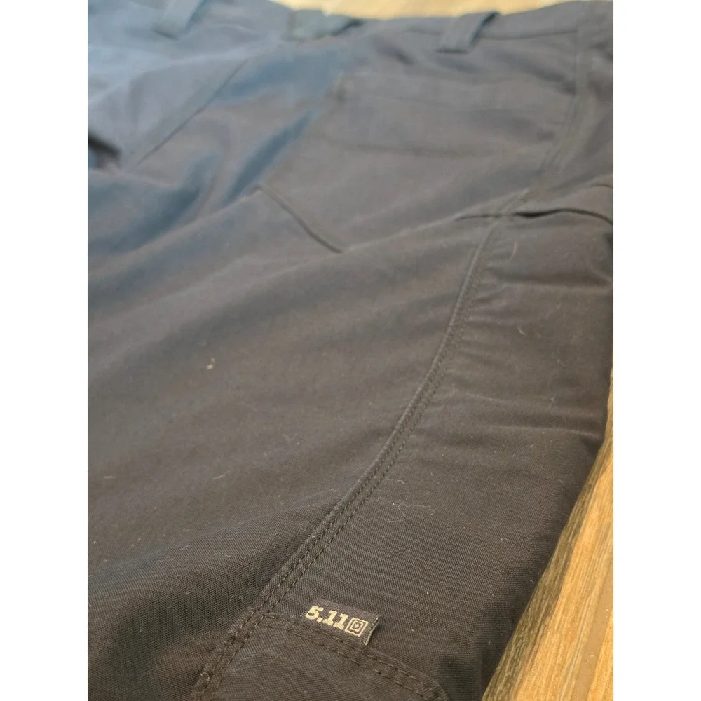 5.11 Tactical Mens Black Cargo Pants Straight Leg 32x34 Outdoor Work Trousers